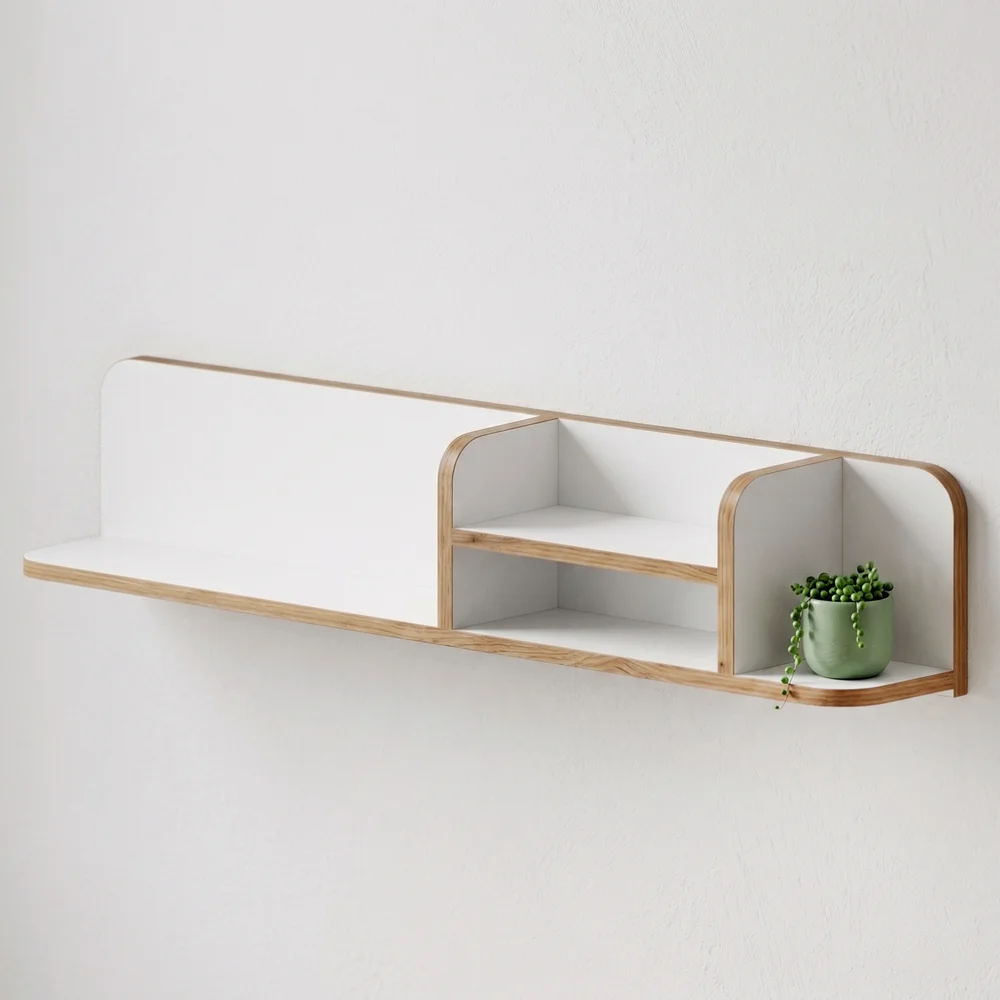 R1 Duvar Rafı Modern Minimalist Tasarımı 120cm
