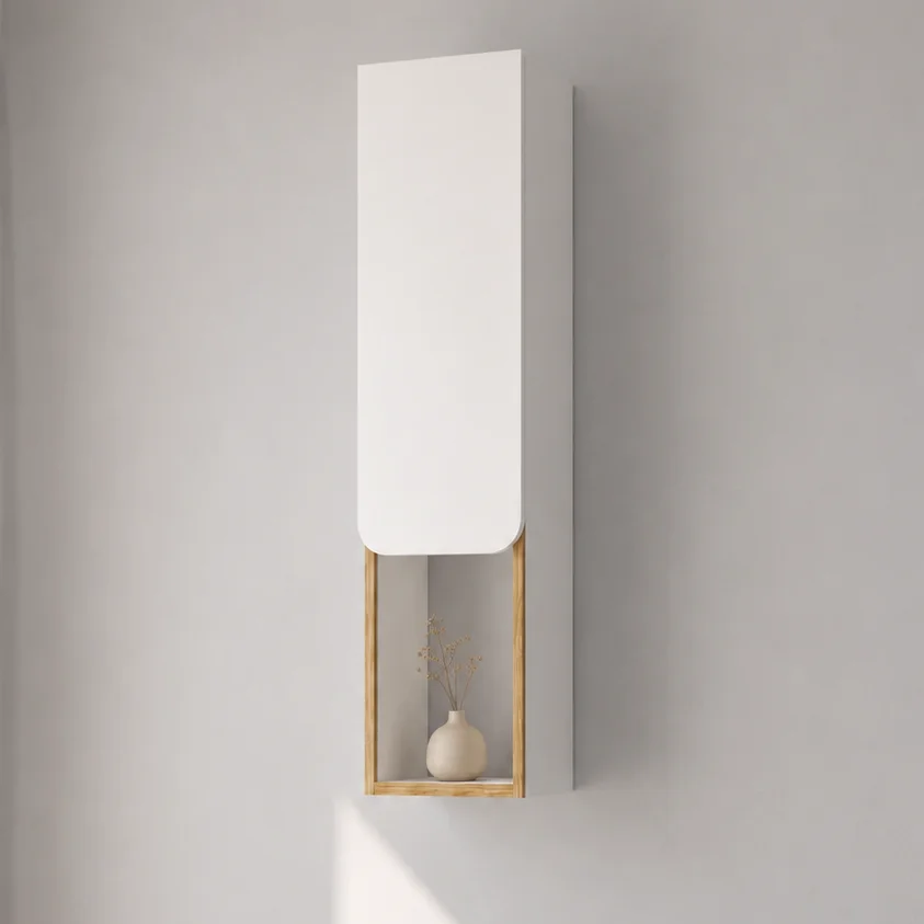 R6 Kapaklı 3 Bölmeli Duvar Raf H:90cm